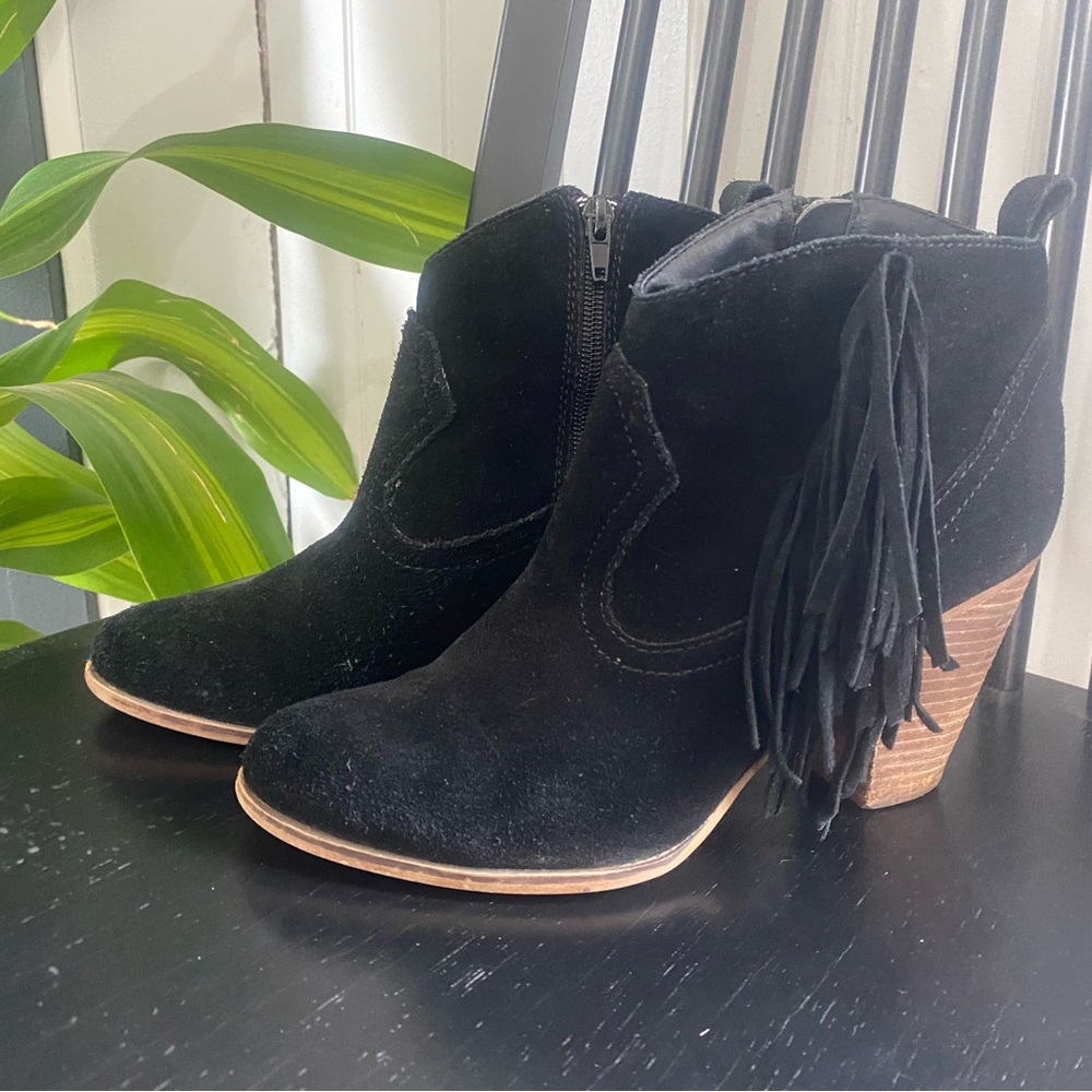 Steve Madden Fringe Booties
